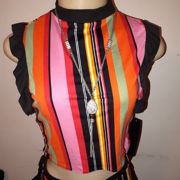 Clearance 🍉Striped Ruffled Pant Set🍉 - Picture 3 of 3